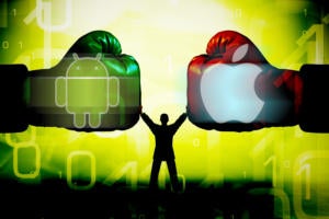 android vs ios security boxing battle boxing gloves