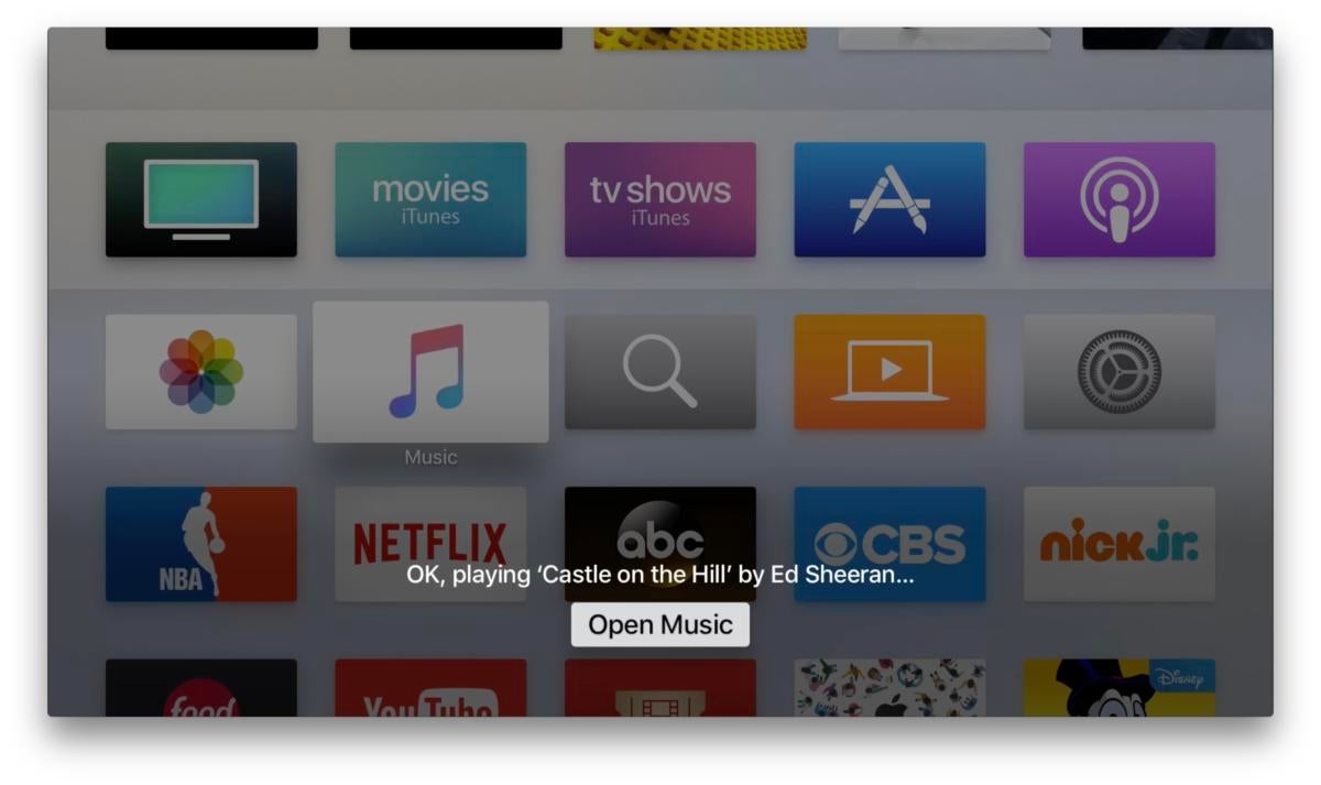apple tv music siri 2