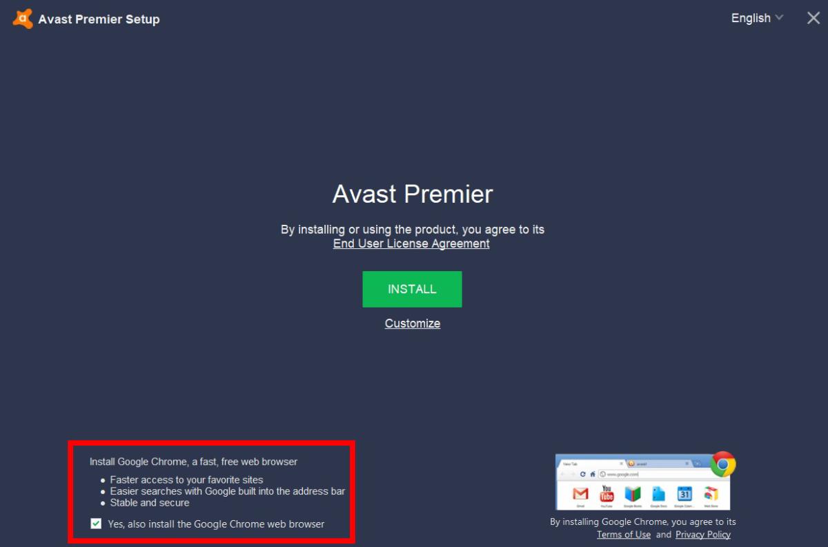 avast free antivirus for chrome