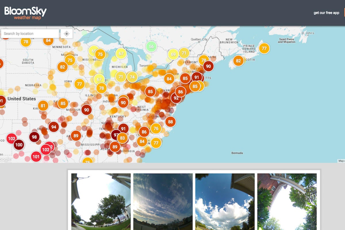 bloomsky web app