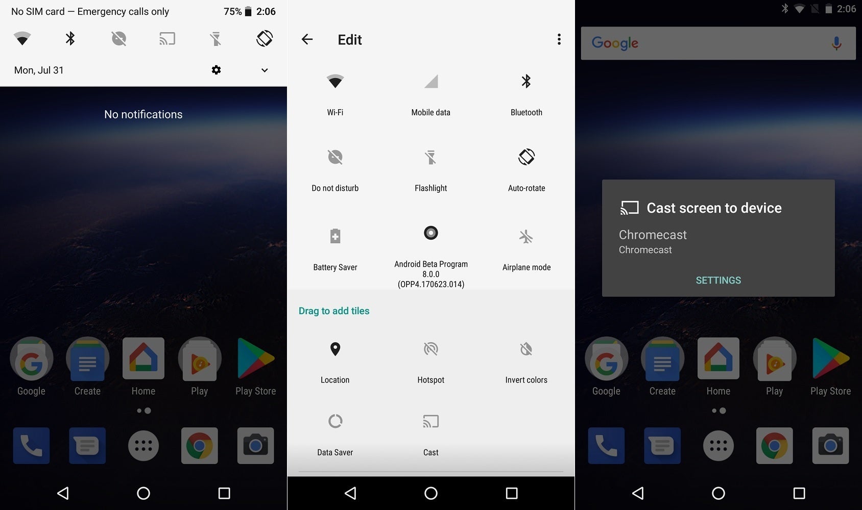 how to set full screen chrome tabs in android