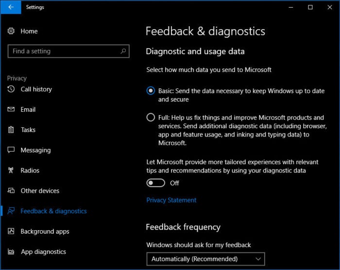 diagnostics
