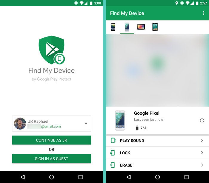 no tienes connectiones en find my device android