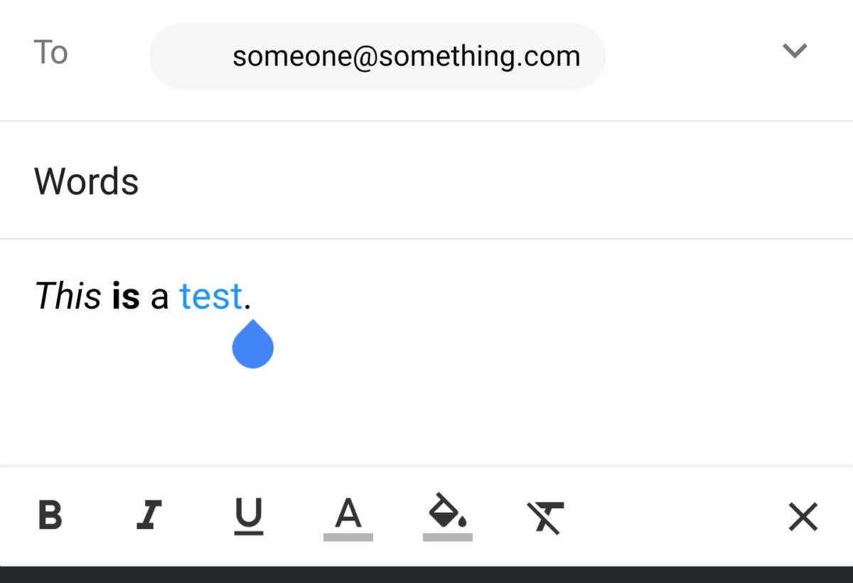 Gmail formatting