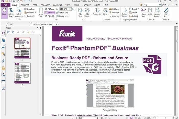 Foxit Phantompdf Business 8 Review A Flexible And Affordable Pdf