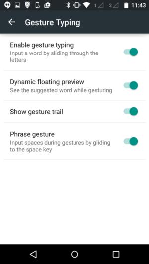 Google-android-gesture-typing