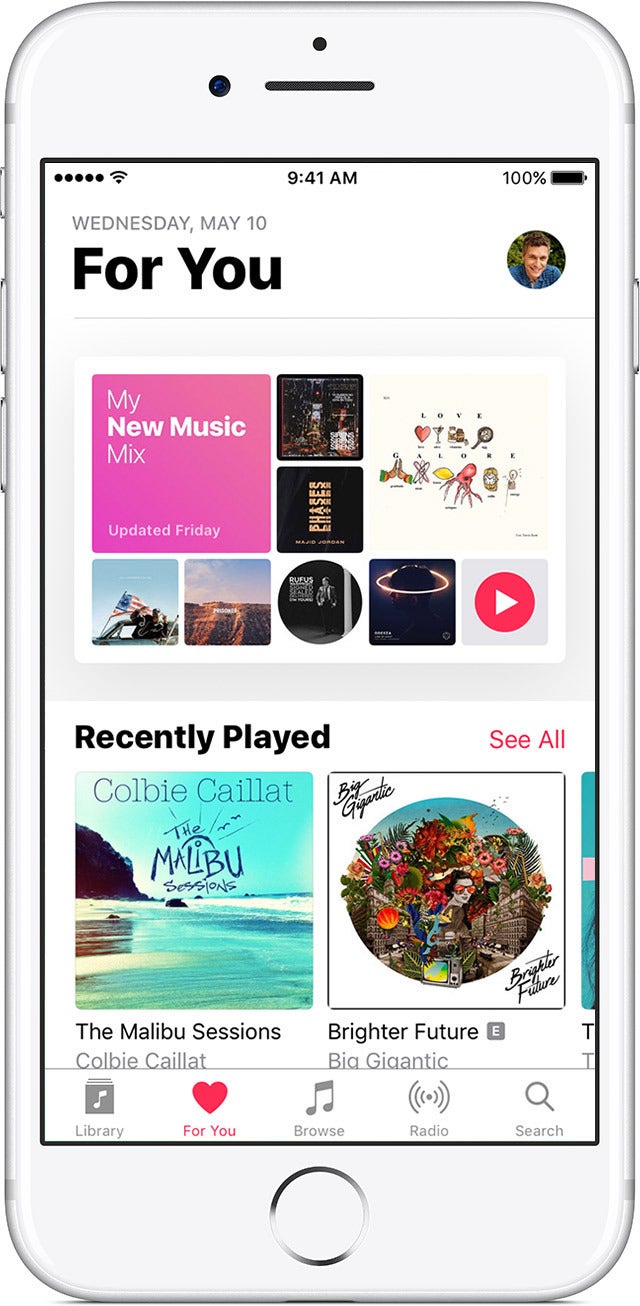 new itunes music service