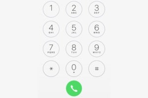 iphone ios10 phone keypad