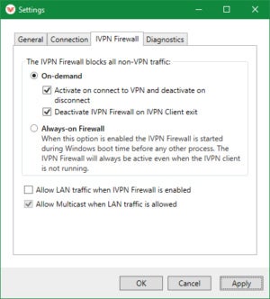 ivpn username and password