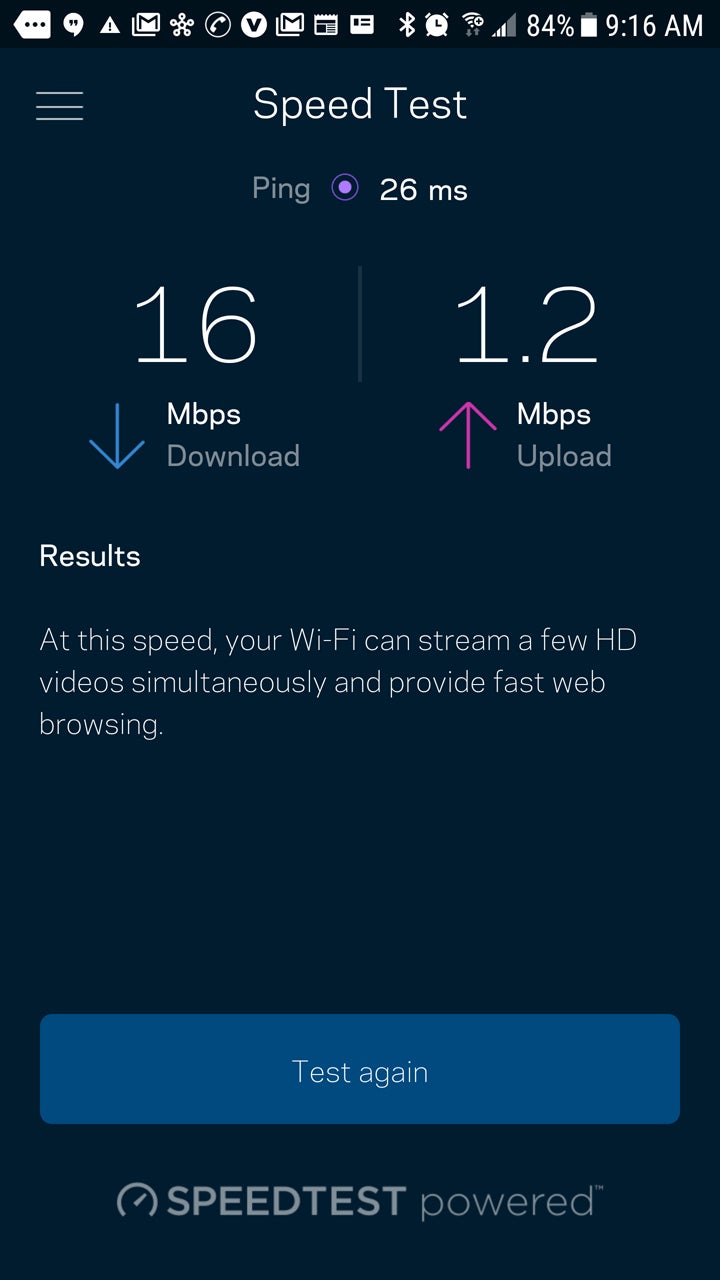 grande speed test internet connection