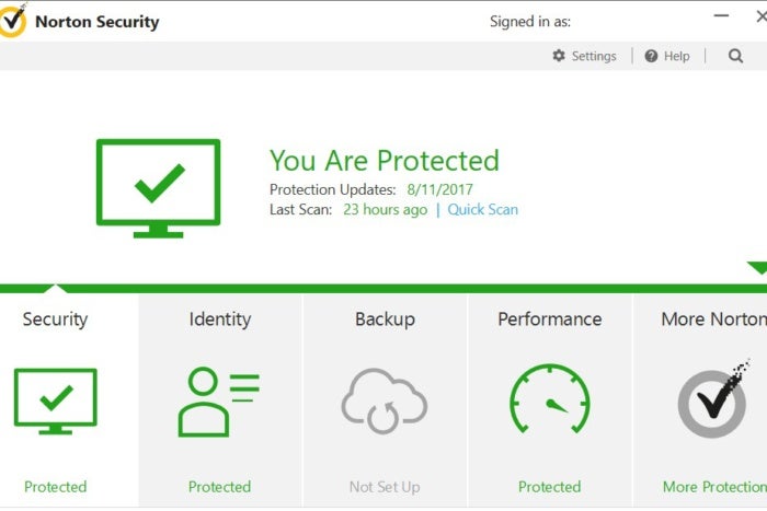 downloading norton security suite says run in compatibility