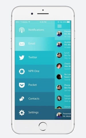 o6 iphone app menu