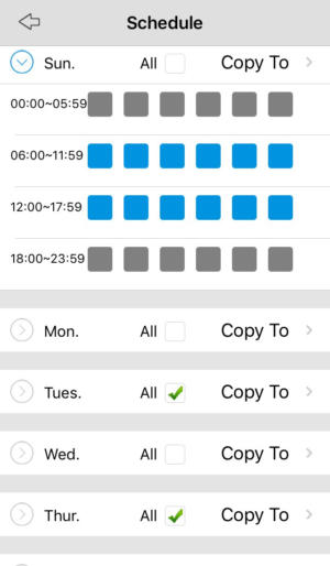 reolink app schedule