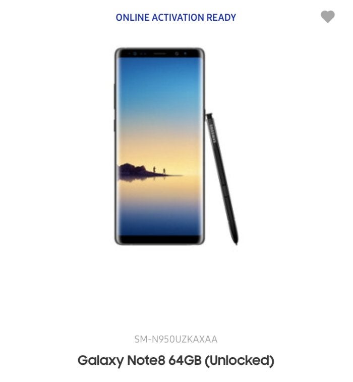 samsung galaxy note8 leak