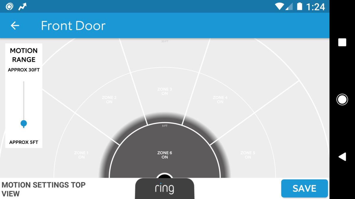 ring video doorbell 2 motion zones