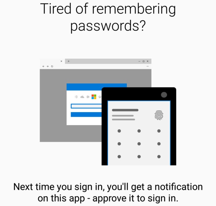 Authenticator passwords Windows 10