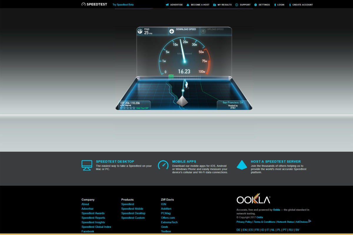 wifi test by ookla