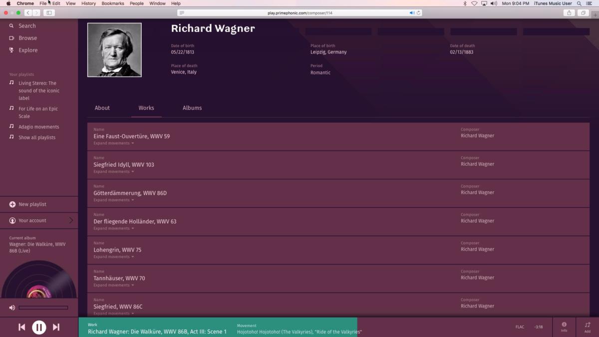 Works by Richard Wagner