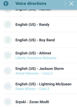 waze voice directions