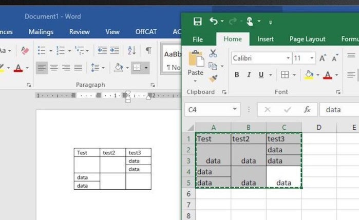 resize one cell only in table in word for mac