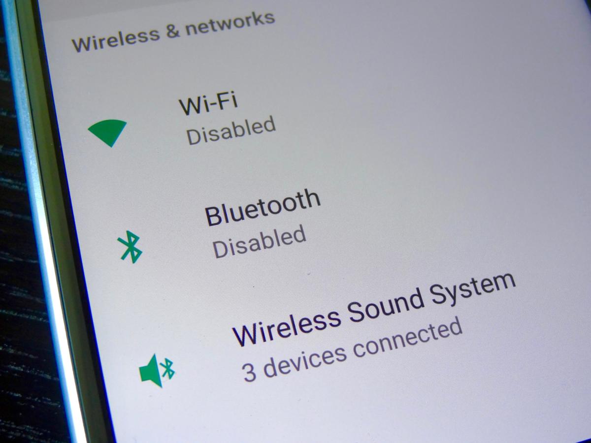 Moto X4 wireless settings