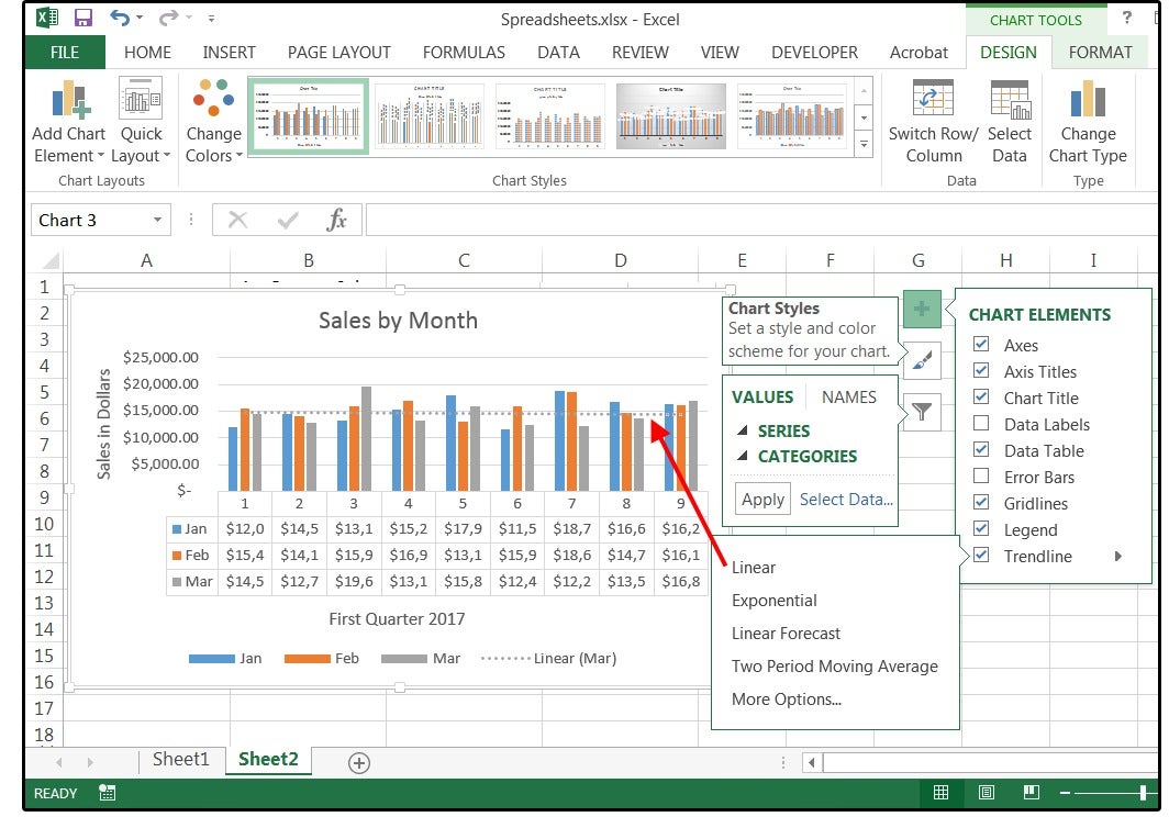 excel add axis titles to a chart