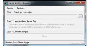 04 install the large address aware update to expand from 2 gb to 4gb