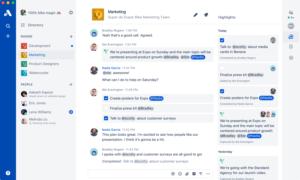 actions and decisions with highlights