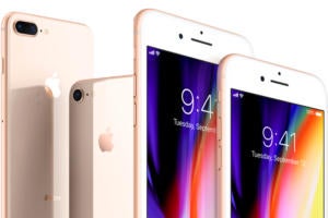 Apple iPhone 8 and 8 Plus - front and back views