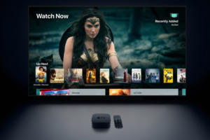 Apple TV 4K - display, remote