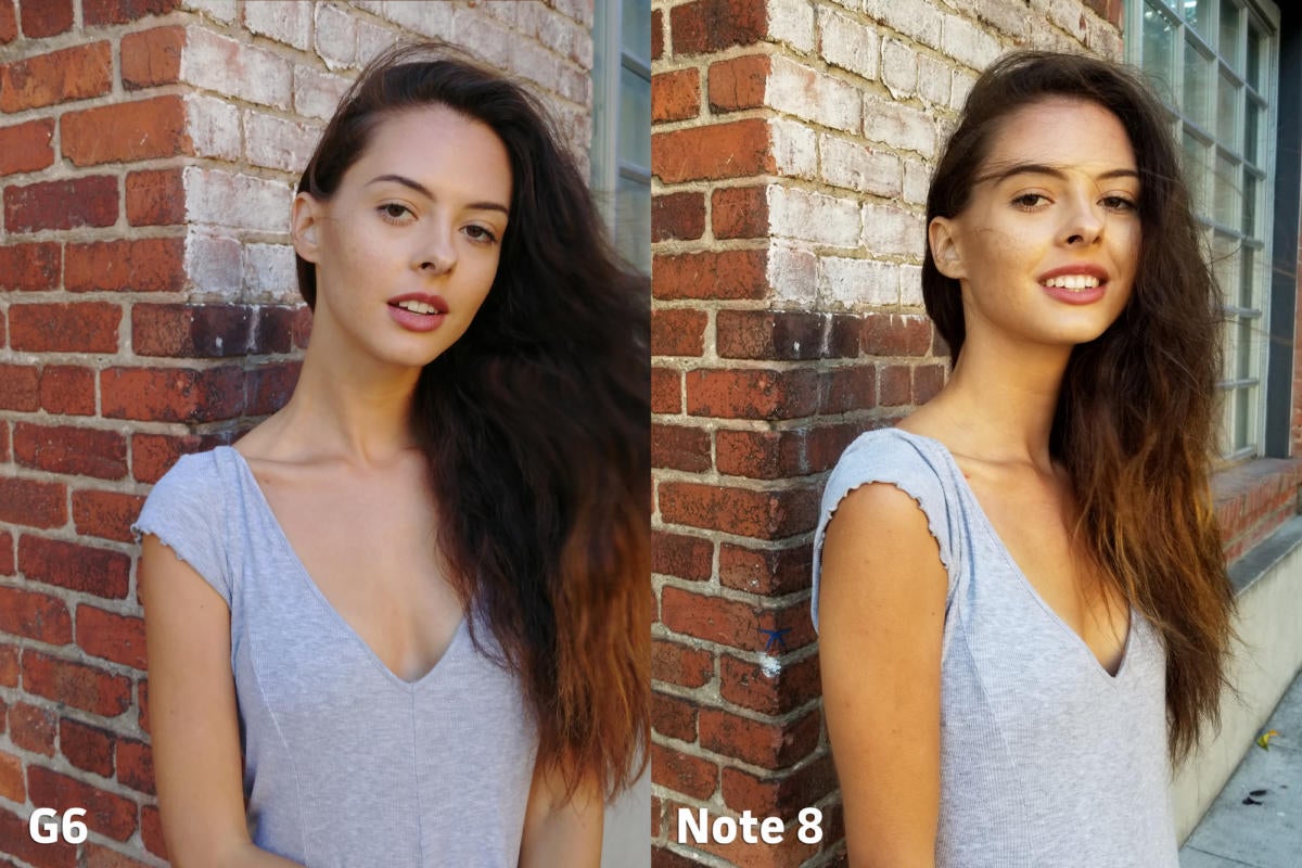 LG G6 vs Samsung Galaxy Note 8 camera color 4