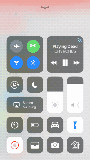 Control Center animated