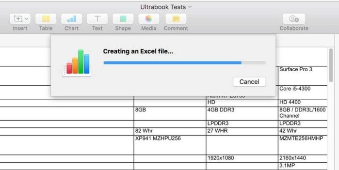 quick click save on excel for mac