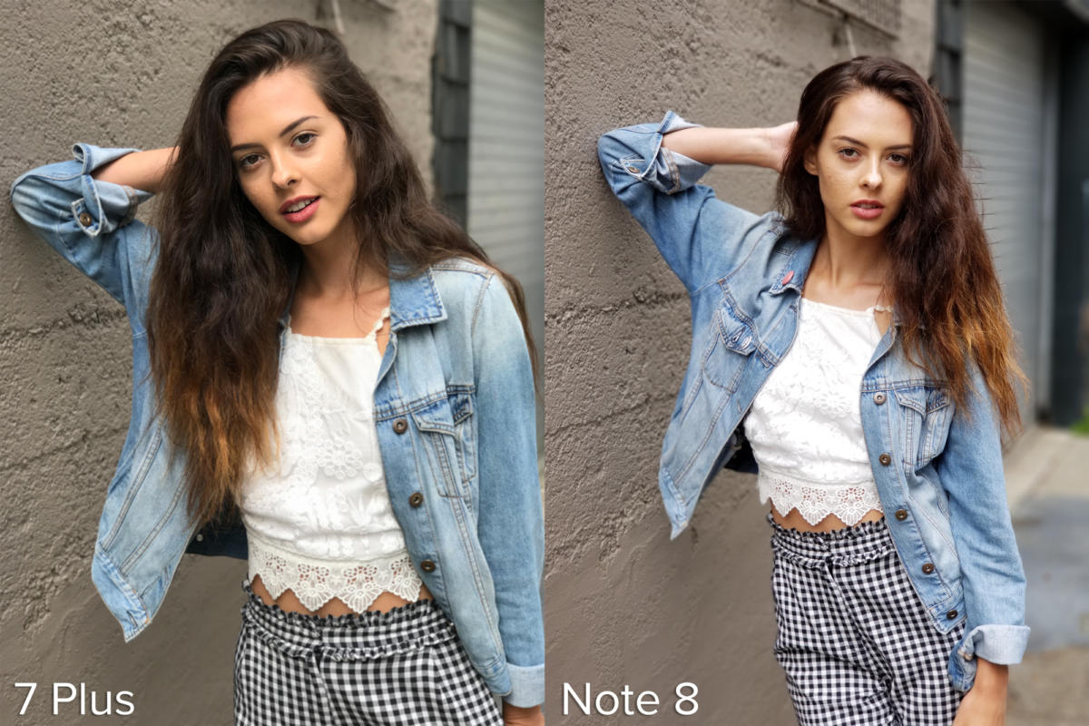 Apple iPhone 7 Plus Portrait Mode vs Samsung Galaxy Note 8 Live Focus example 2