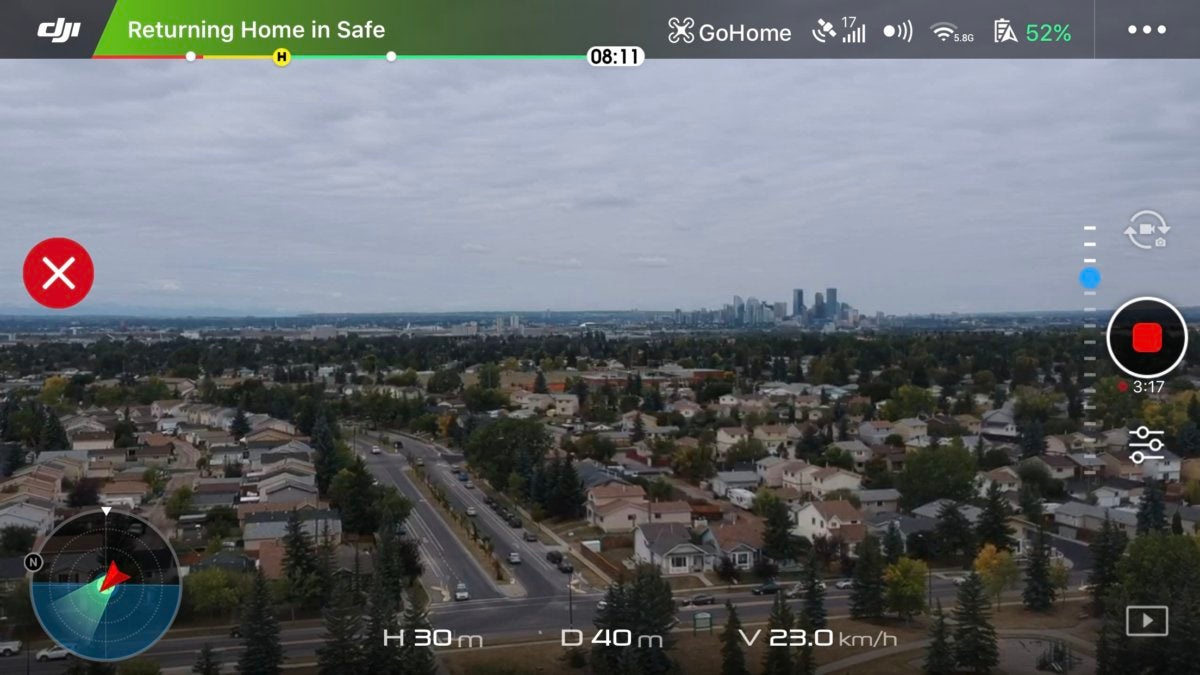 dji spark display