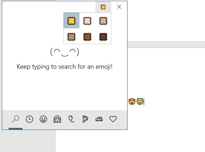 emoji skin tone WIndows 10