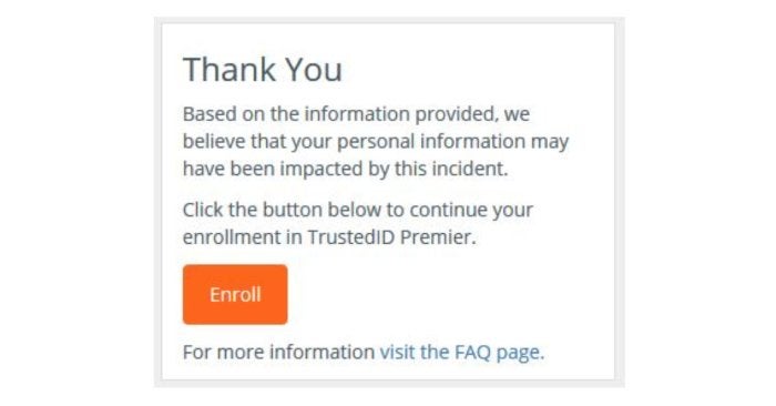 equifax credit watch enrollment 2