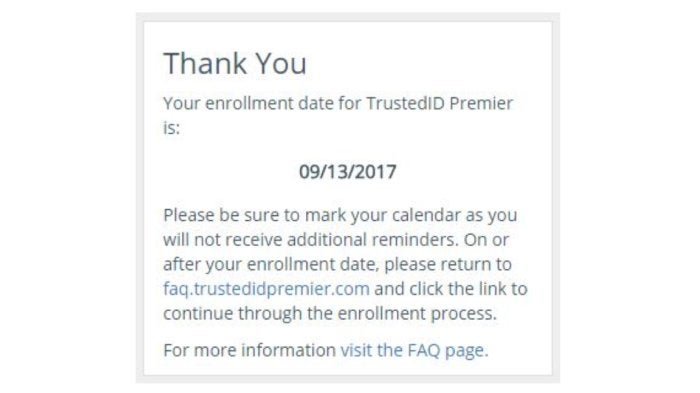 equifax credit watch enrollment notice