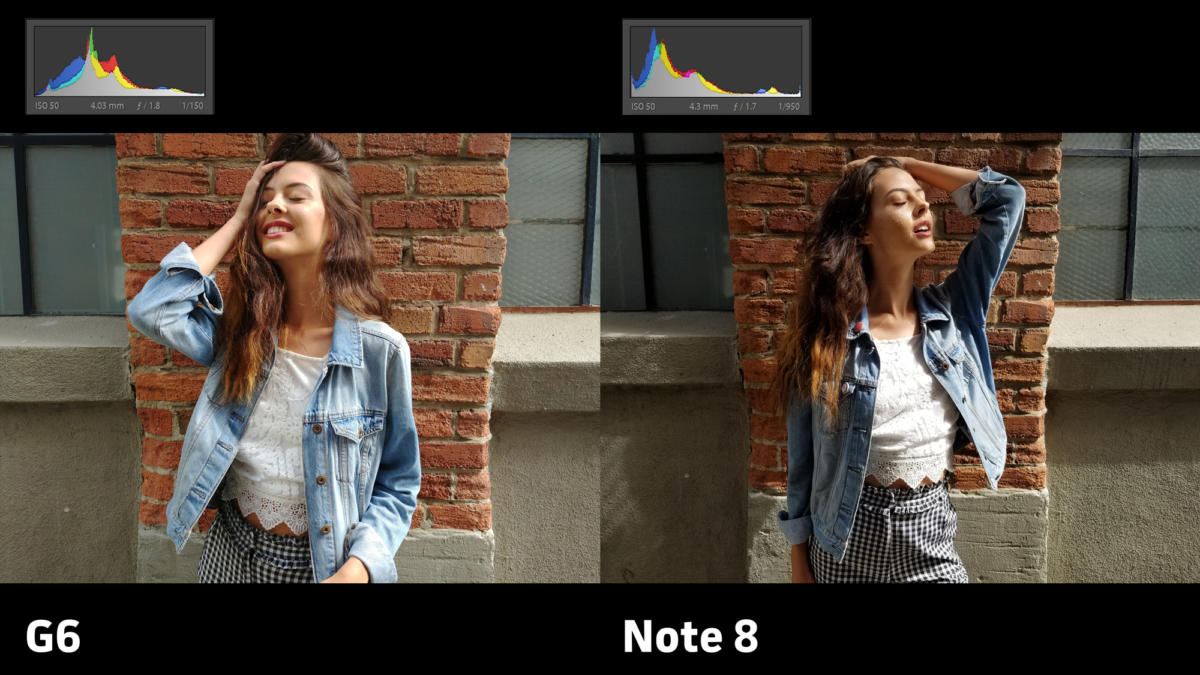 LG G6 vs Samsung Galaxy Note 8 camera exposure 2