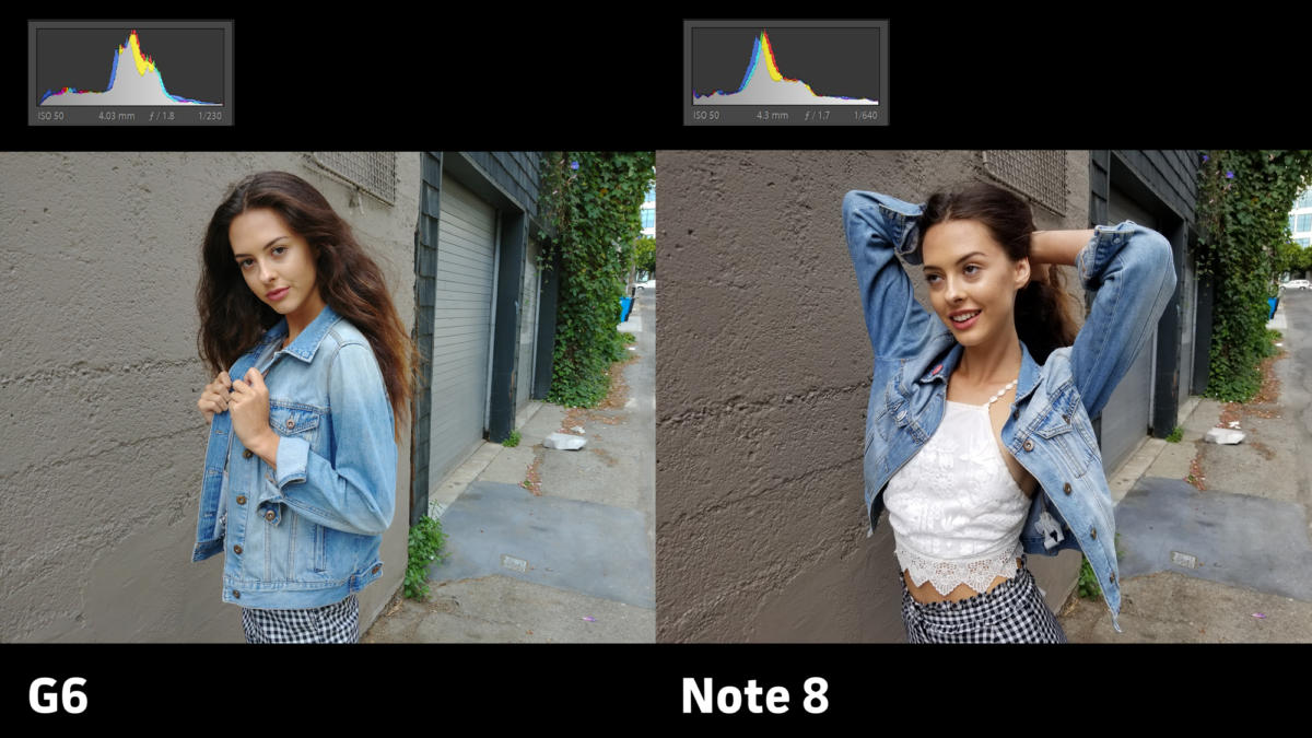 LG G6 vs Samsung Galaxy Note 8 camera exposure 3
