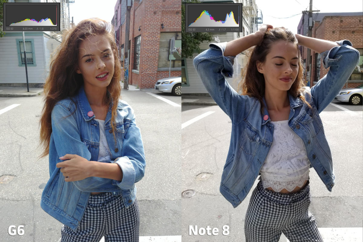 LG G6 vs Samsung Galaxy Note 8 camera exposure 4