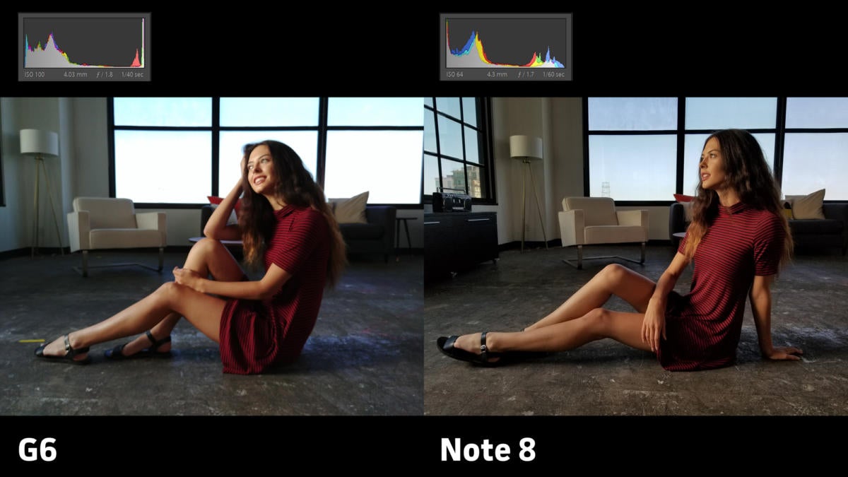 LG G6 vs Samsung Galaxy Note 8 camera exposure 5