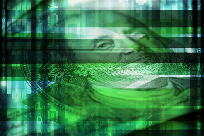 financial tech fintech money binary