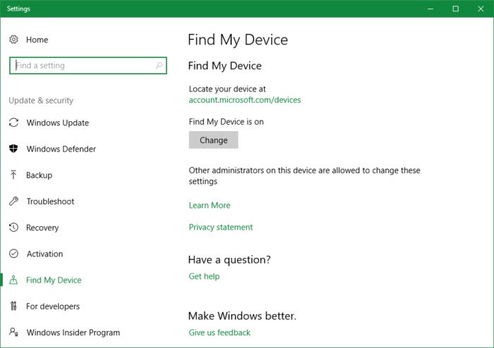 findmydevice