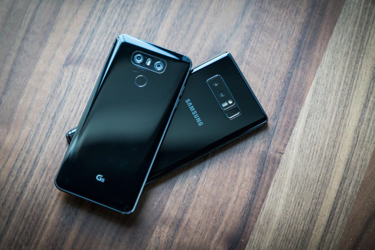LG G6 and Samsung Galaxy Note 8