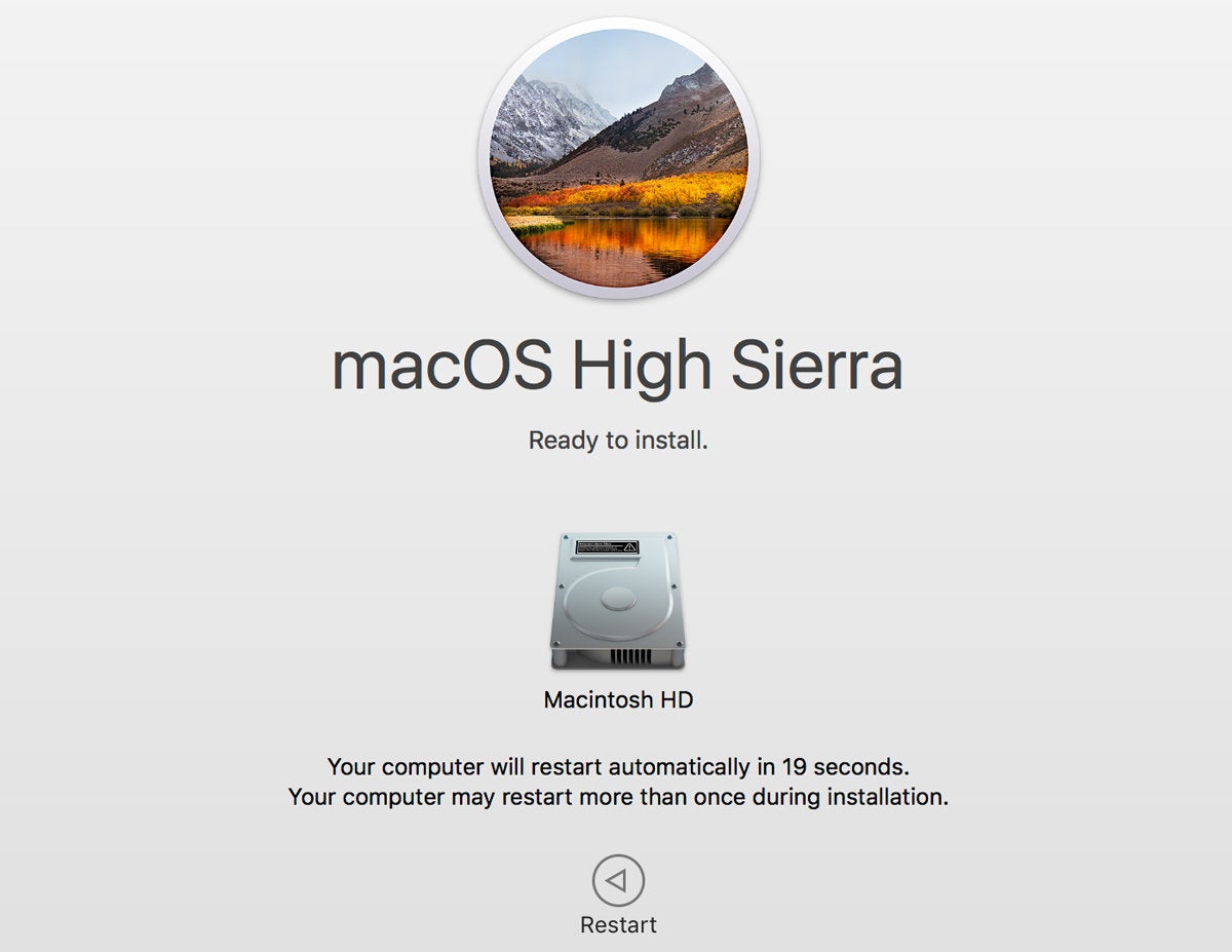 how to install high sierra on mac