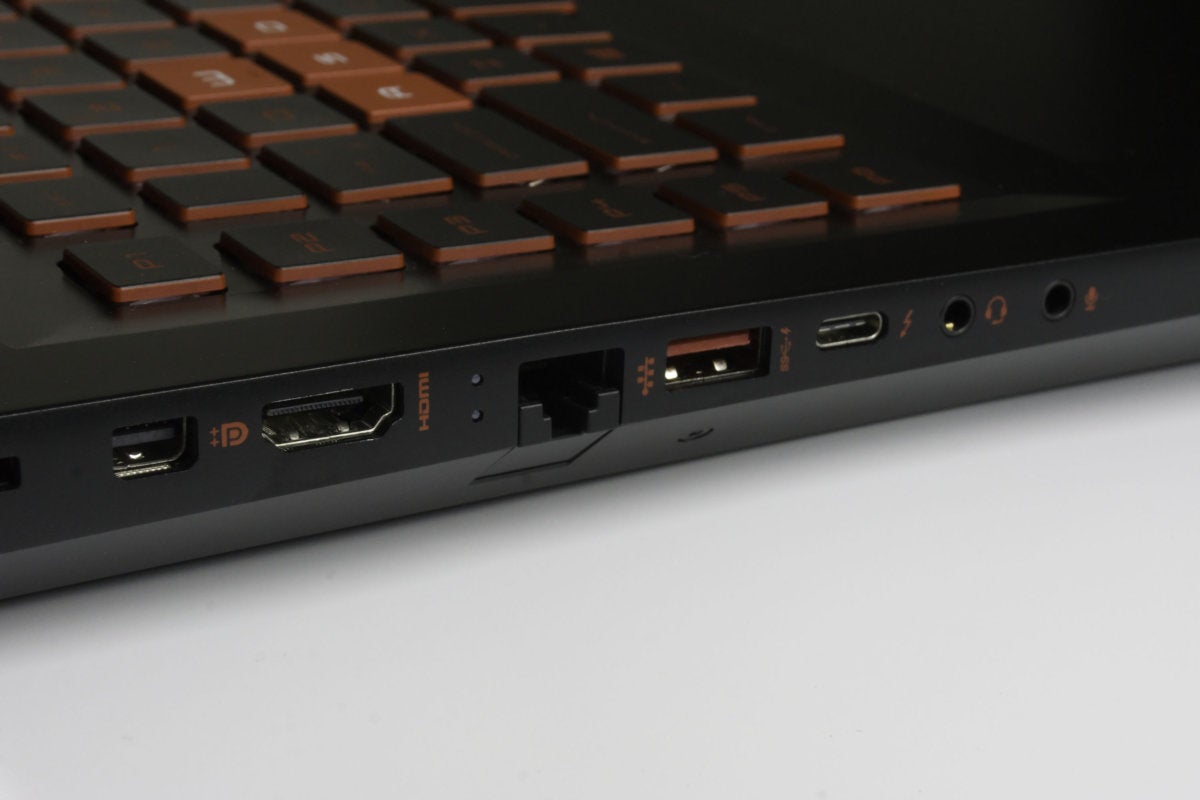 hp omen ports left