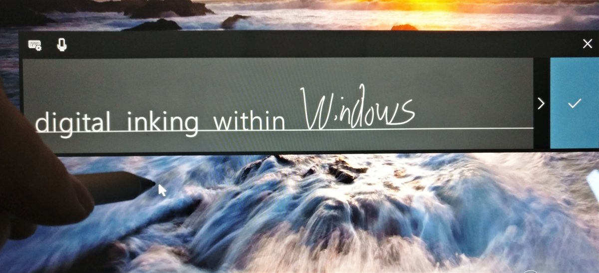 inking primary Fall creators Update Windows 10