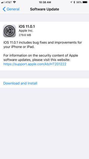 ios11.0.1