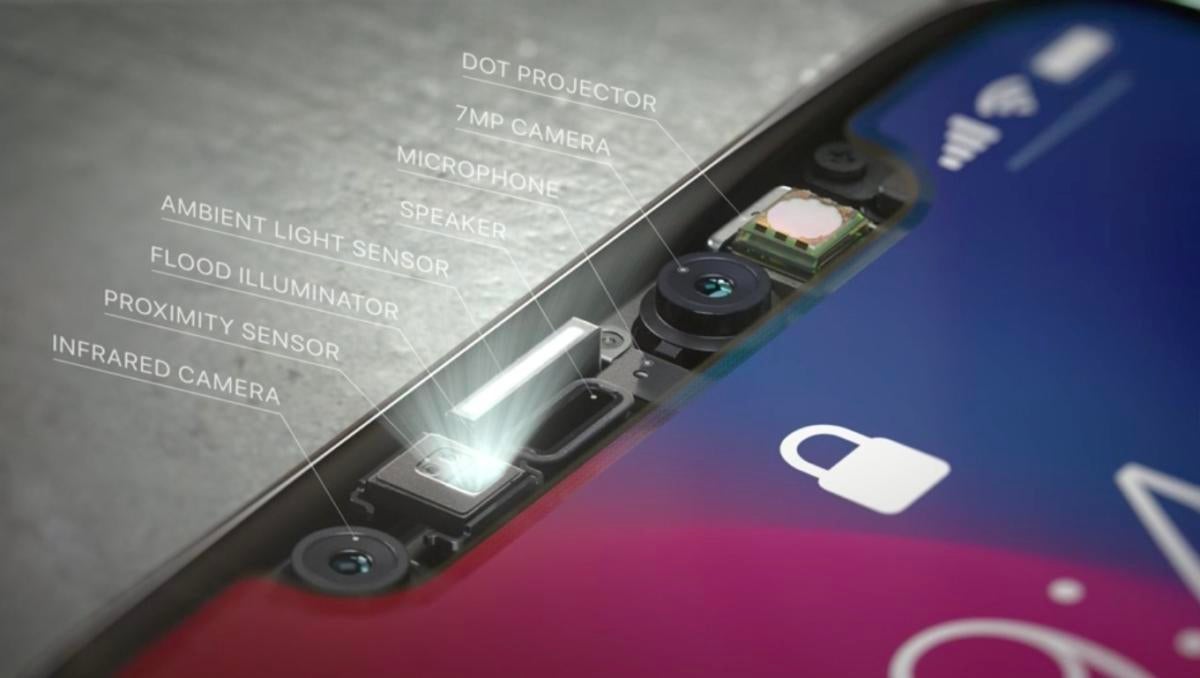 iphonex truedetect faceid components apple